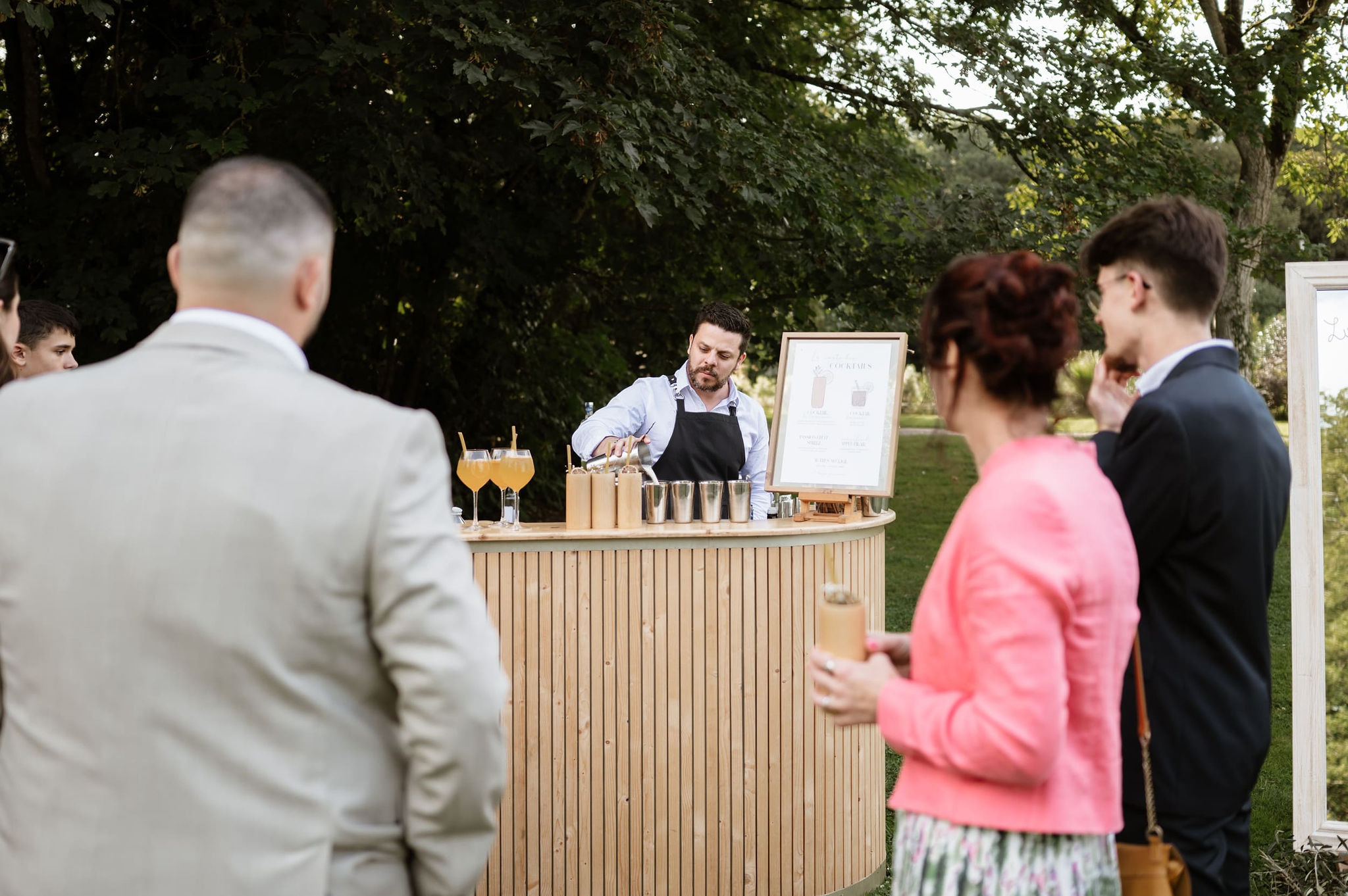 Bar à cocktails pour un événement professionnel