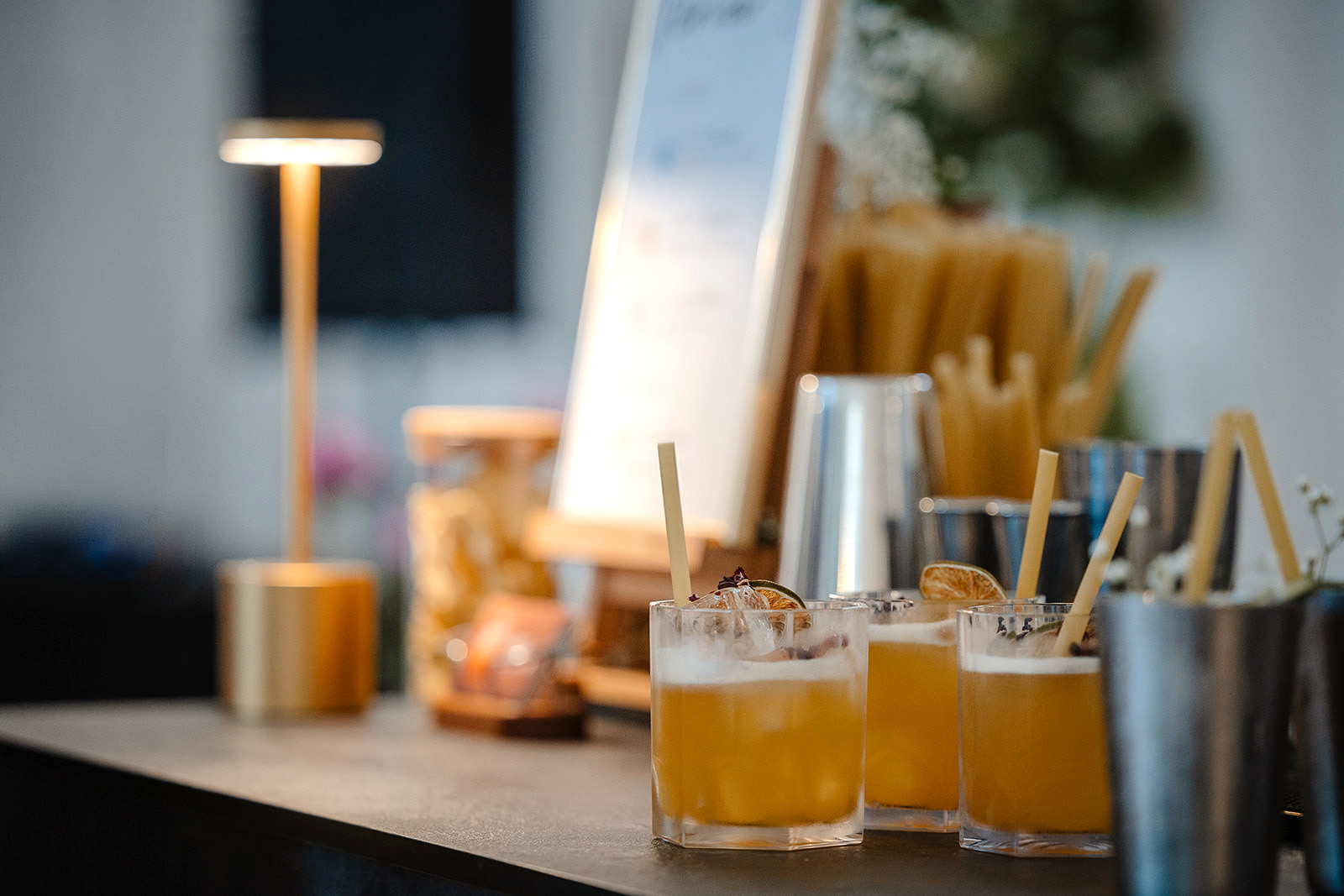 Bar à cocktails pour une soirée privée