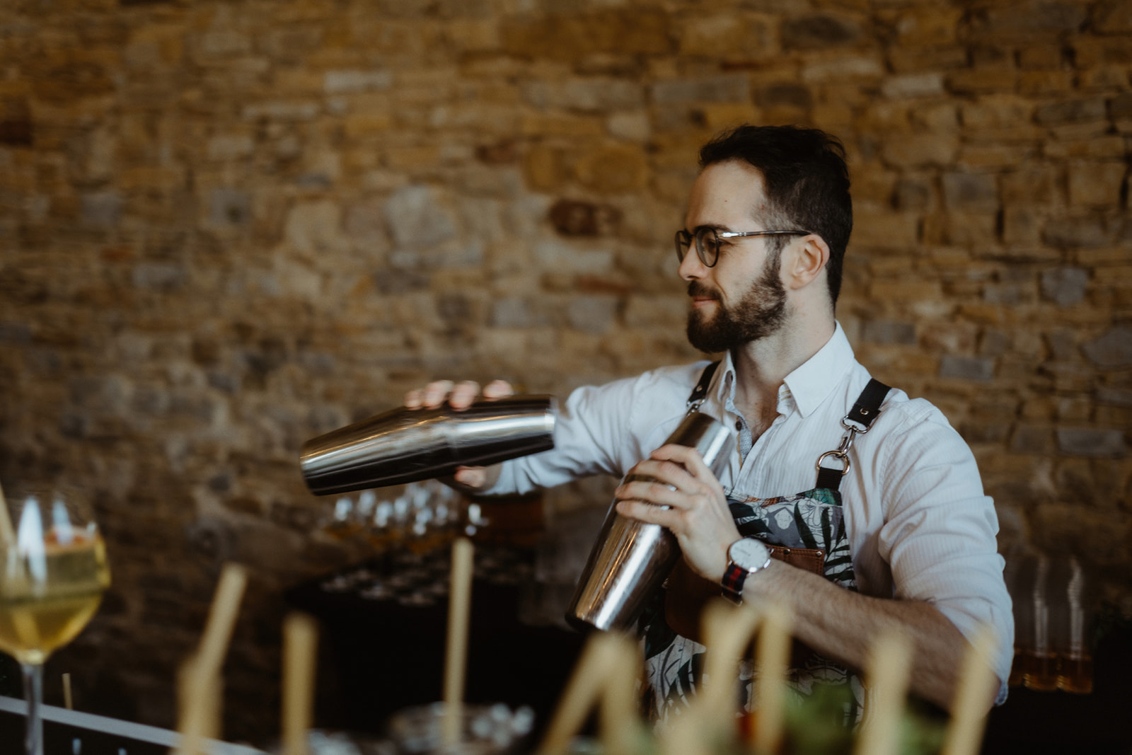 Cocktails avec et sans alcool pour une fête privée